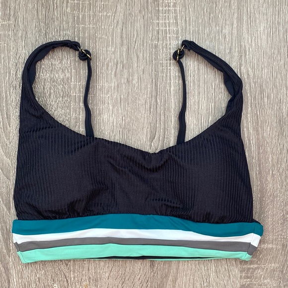 BECCA Refine Sport Ribbed Bikini Swim Top - Picture 2 of 7